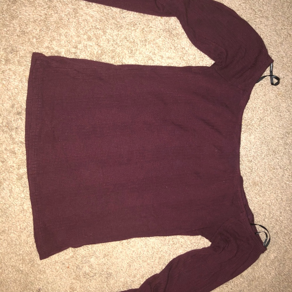 Maroon crop top